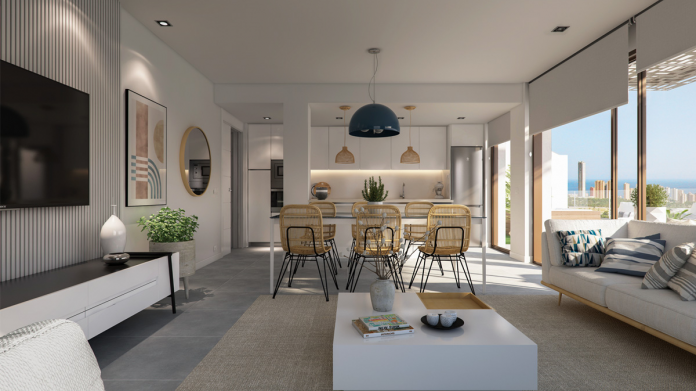 Salon-cocina Seascape Blue